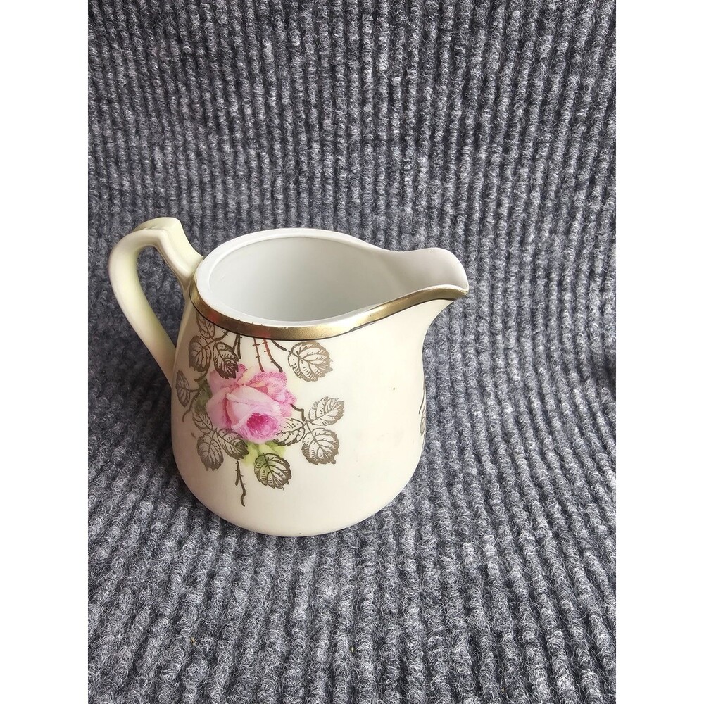 RS Prussia Germany  Creamer Rose Gold Trim